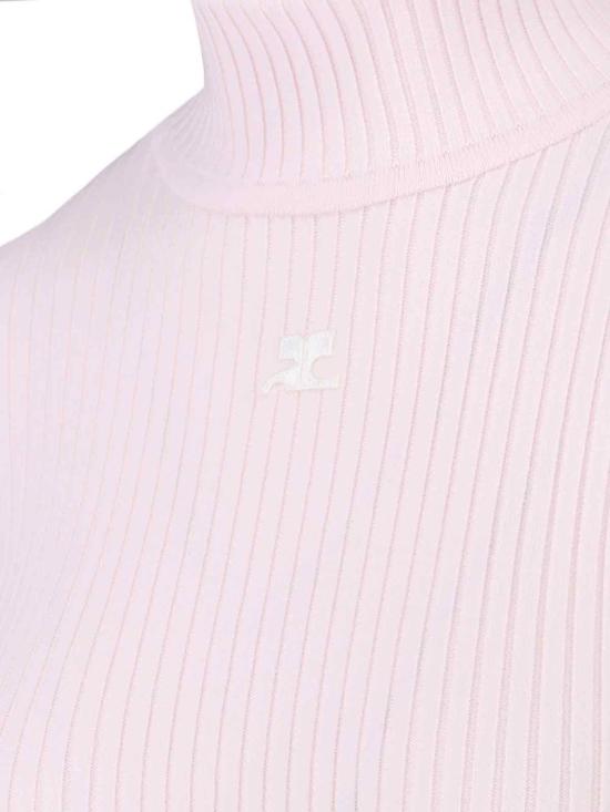 25FW 쿠레쥬 터틀넥 PERMPU022FI00015009 Pink - COURREGES