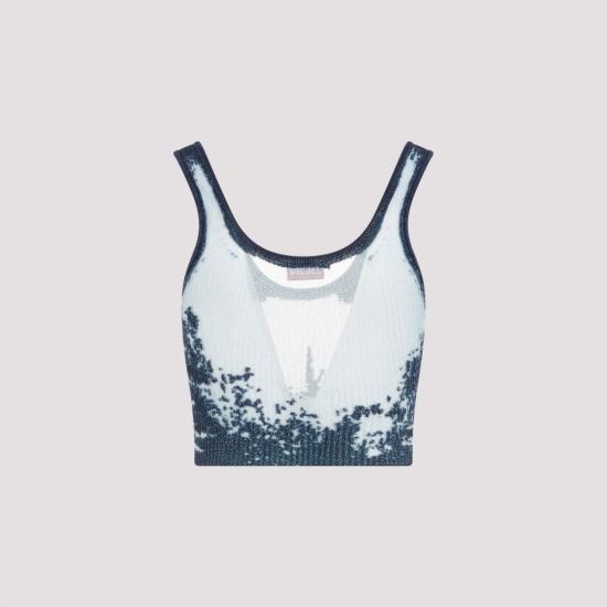  디젤 민소매 티셔츠 A13991 0BNCB Blue - DIESEL