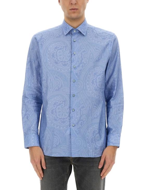 25SS 에트로 긴팔 셔츠 MRIB0001 99SA493X0880 Blue