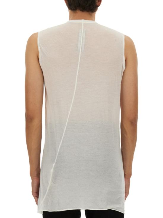 25FW 릭 오웬스 반팔 티셔츠 RU02E1151 UC11 White - RICK OWENS
