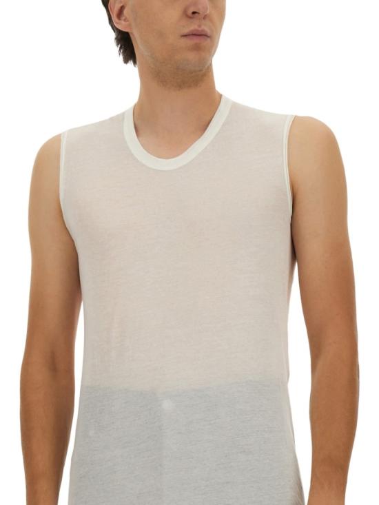 25FW 릭 오웬스 반팔 티셔츠 RU02E1151 UC11 White - RICK OWENS