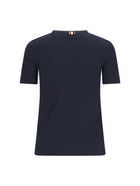  톰브라운 반팔 티셔츠 FJS143A J0066415 Blue - THOM BROWNE