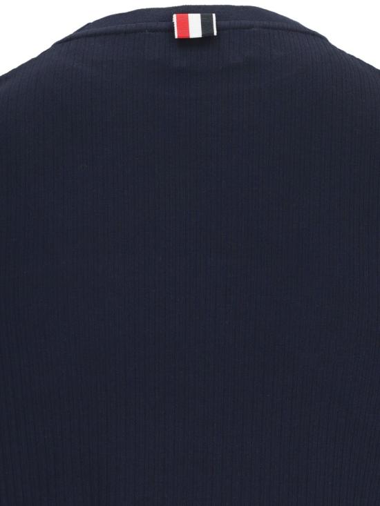  톰브라운 반팔 티셔츠 FJS143A J0066415 Blue - THOM BROWNE