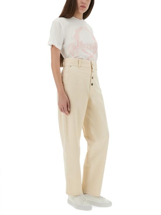 25FW 모스키노 탑 07125541 1001 White - MOSCHINO