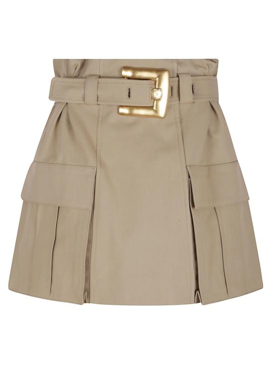 25FW 발망 숏 스커트 FF1LBA97CF69 Neutrals