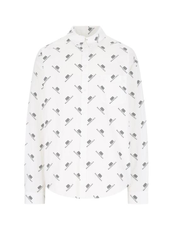  발렌시아가 긴팔 셔츠 662983 TQL149040 White