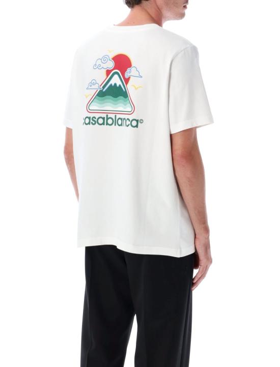 25FW 카사블랑카 반팔 티셔츠 MPF25JTS00104 White - CASABLANCA