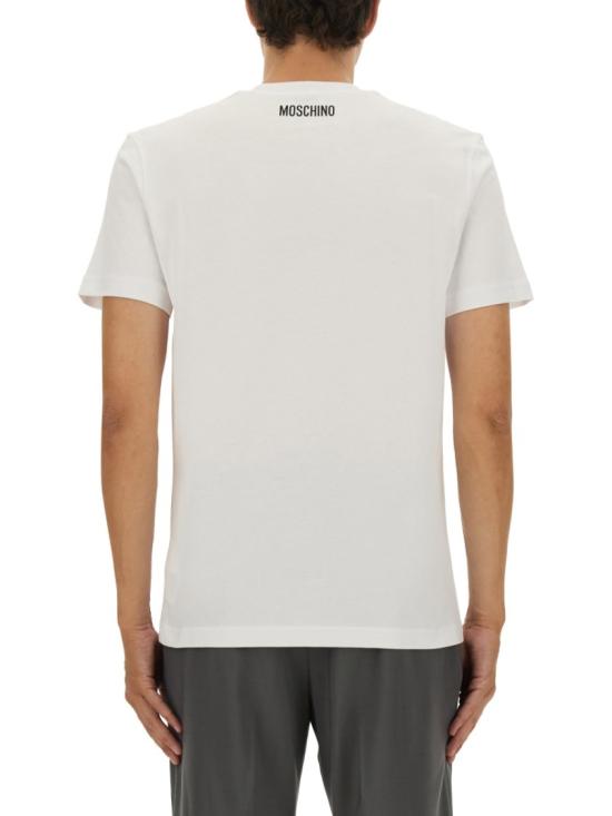 25FW 모스키노 반팔 티셔츠 07075241 1001 White - MOSCHINO