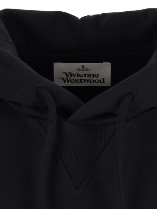 25FW 비비안웨스트우드 ORB 로고 후드 티셔츠 2I01000M J006ON401 Black - VIVIENNE WESTWOOD