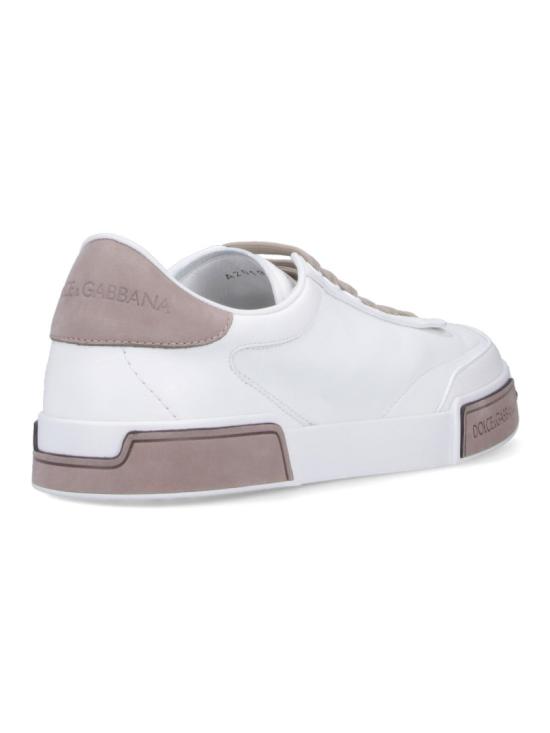  돌체앤가바나 카프스킨 포르토피노 요트 스니커즈 A20190 A66788S375 White - DOLCE & GABBANA