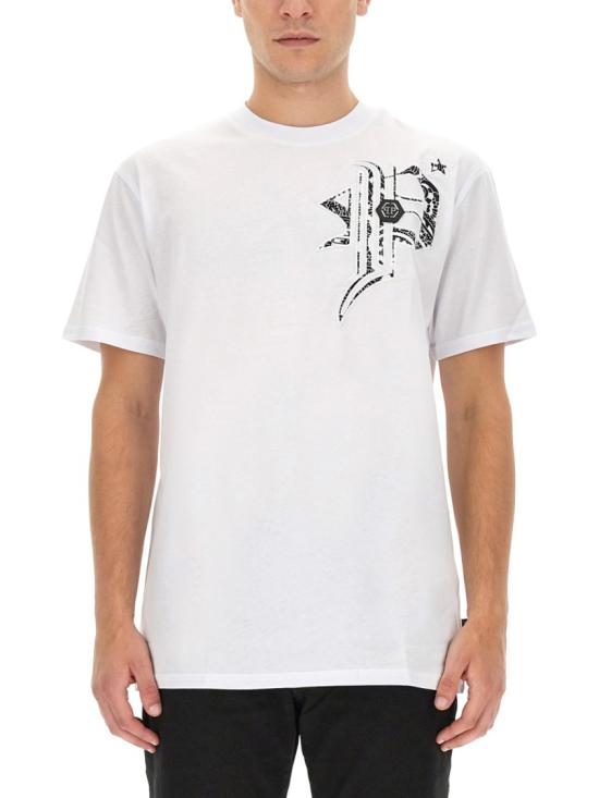  필립 플레인 반팔 티셔츠 MTK6398 PJY002N01 White