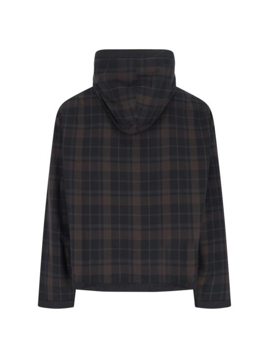 25SS 아워레가시 후드 티셔츠 M2251RBSCBLACK SHADOW CHECK Black - OUR LEGACY