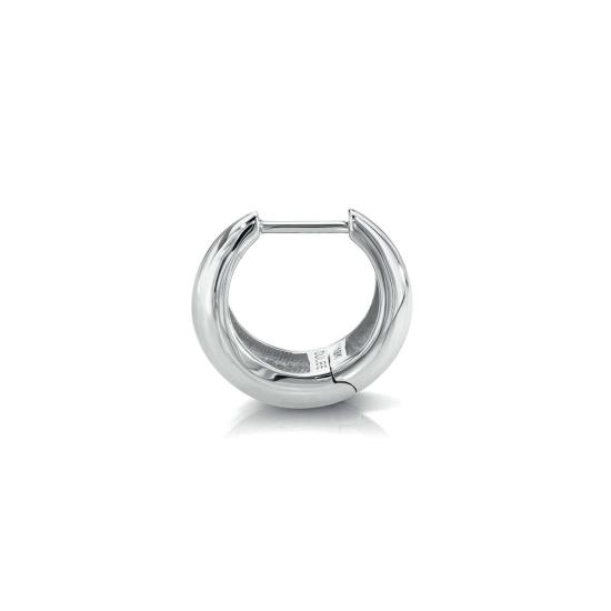  수리 이어링 술리 8mm 테이퍼드 후프 화이트 골드