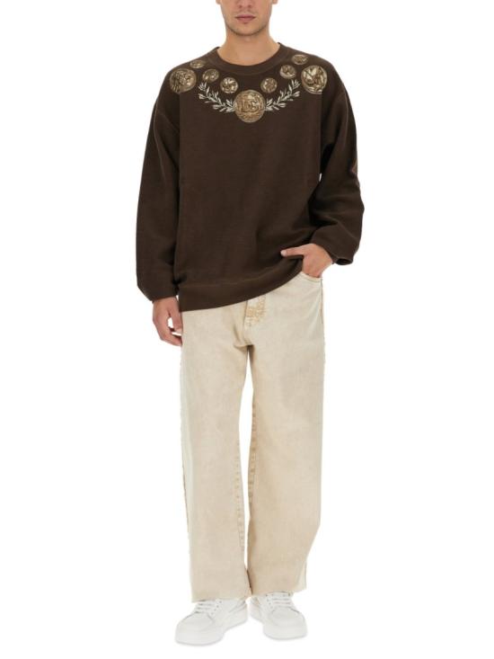  돌체앤가바나 긴팔 티셔츠 G9AHST G7JO6M1213 Brown - DOLCE & GABBANA