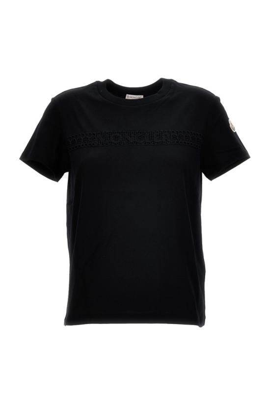 25SS 몽클레어 반팔 티셔츠 8C0004489AUO999 Black