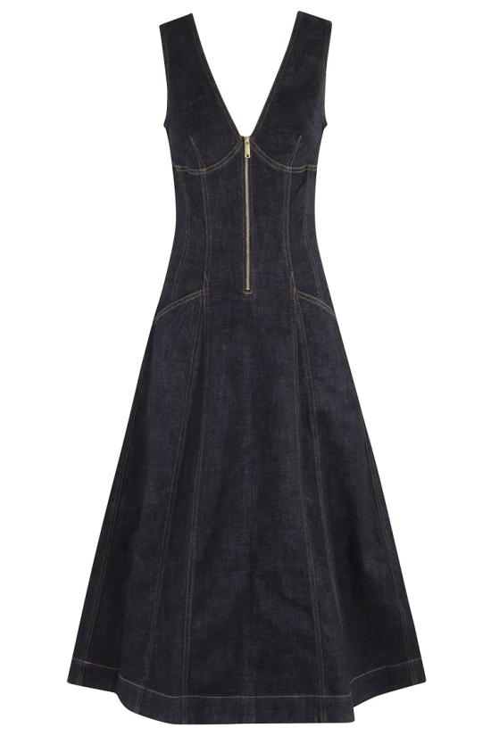 25FW 셀프 포트레이트 롱 원피스 PF25801MBL 097 Black