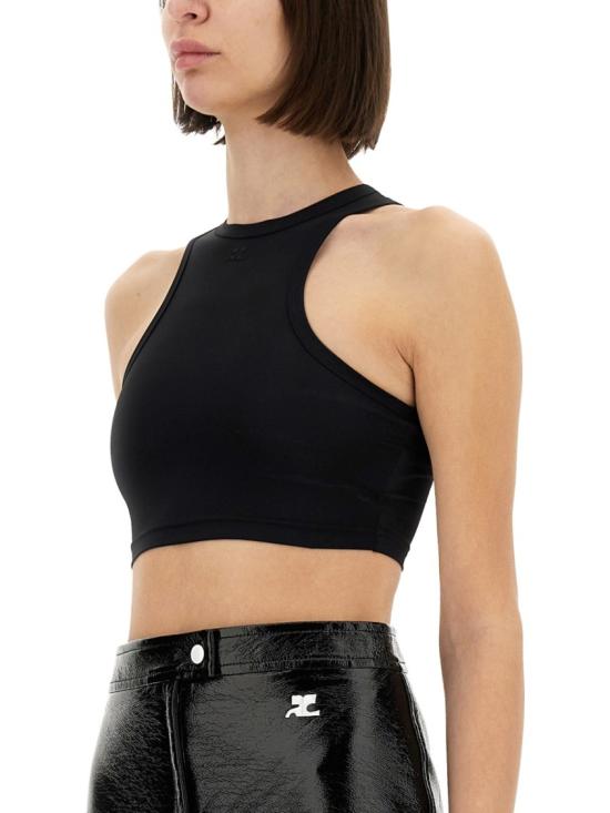  쿠레쥬 민소매 티셔츠 125JBR056 PA00439999 Black - COURREGES