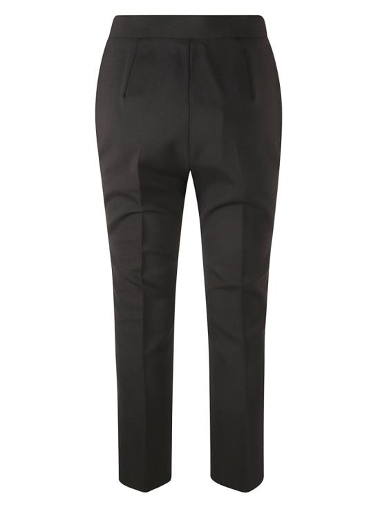 25SS 막스마라 스트레이트 팬츠 2511131191600 003 Black - MAX MARA