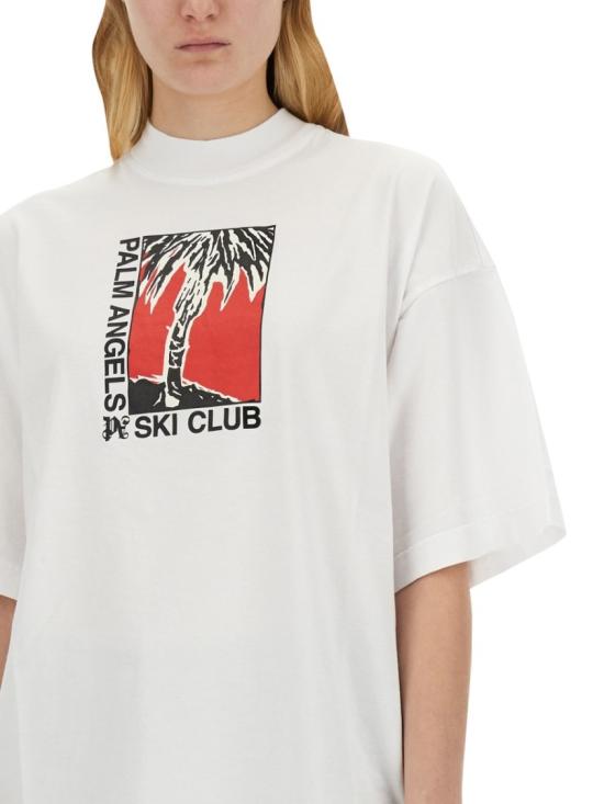  팜앤젤스 반팔 티셔츠 PWAA017 R24JER0020110 White - PALM ANGELS