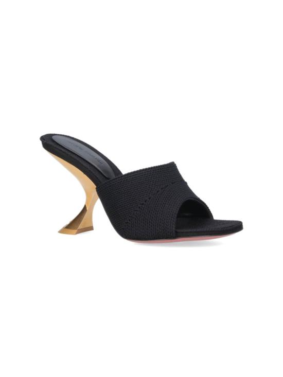 25SS 아미나 무아디 샌들 14S364279TAYWOVEN BLACK GOLD METAL - AMINA MUADDI