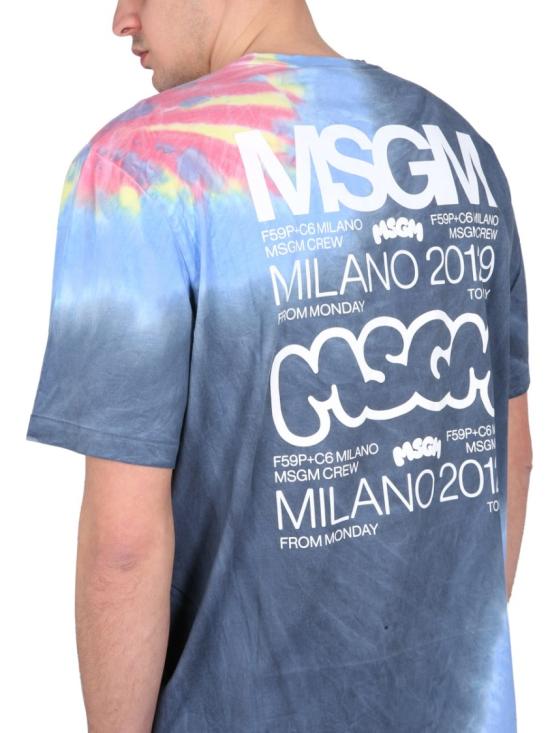  엠에스지엠 반팔 티셔츠 3440MM107 23709088 Blue - MSGM
