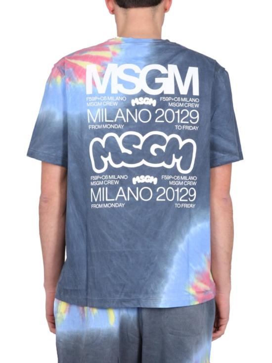  엠에스지엠 반팔 티셔츠 3440MM107 23709088 Blue - MSGM