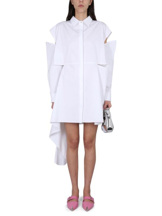  알렉산더 맥퀸 숏 원피스 745626 QAABC9000 White - ALEXANDER MCQUEEN