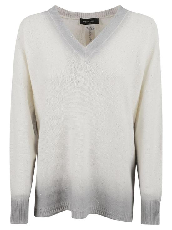 25SS 파비아나 필리피 코튼 리넨 저지 스팽글 MAD275F531L3820142 White