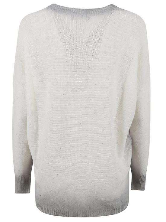 25SS 파비아나 필리피 코튼 리넨 저지 스팽글 MAD275F531L3820142 White - FABIANA FILIPPI