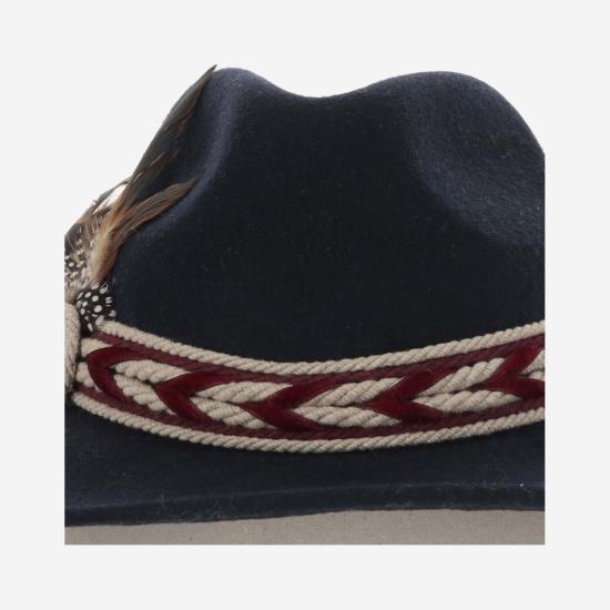  Alexia Alvarez De Toledo 버킷햇 BLUEMARINEFEDORAHATWITHLITTLEFEATHERSNRBLUE Black - ALEXIA ALVAREZ DE TOLEDO