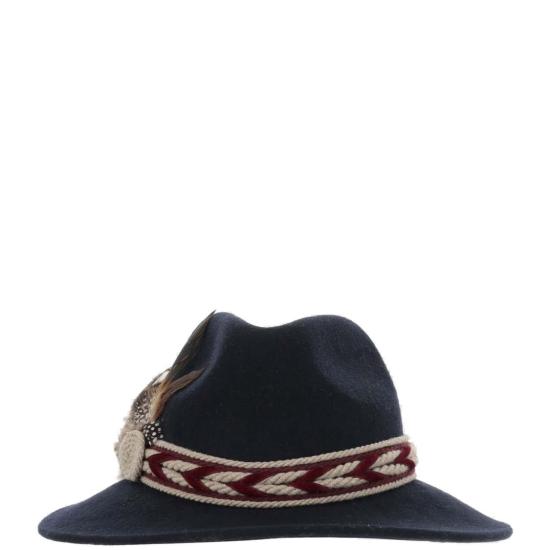  Alexia Alvarez De Toledo 버킷햇 BLUEMARINEFEDORAHATWITHLITTLEFEATHERSNRBLUE Black