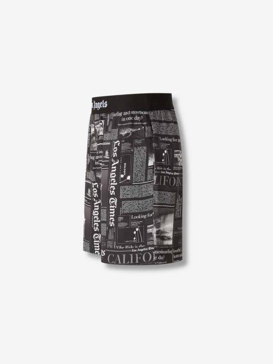 25FW 팜앤젤스 숏팬츠 PMCB044F25FAB001 1003BLACK OFF WHITE Black - PALM ANGELS