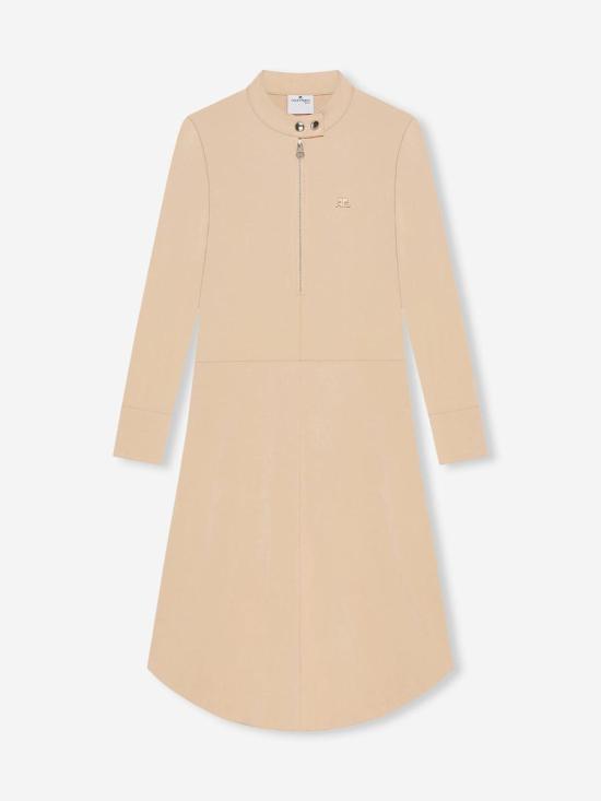 25FW 쿠레쥬 미디 원피스 325JRO685JS0220 1019DUNE Brown