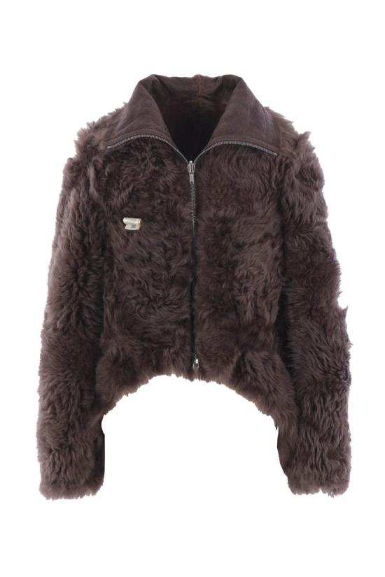 25FW 릭 오웬스 가죽 자켓 RP02E4722LSHTR78 DARK DUST - RICK OWENS