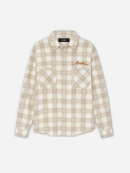 25FW 아미리 긴팔 셔츠 AMSTFL1015 237LIGHT CAMEL Beige