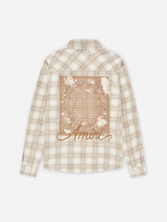 25FW 아미리 긴팔 셔츠 AMSTFL1015 237LIGHT CAMEL Beige - AMIRI