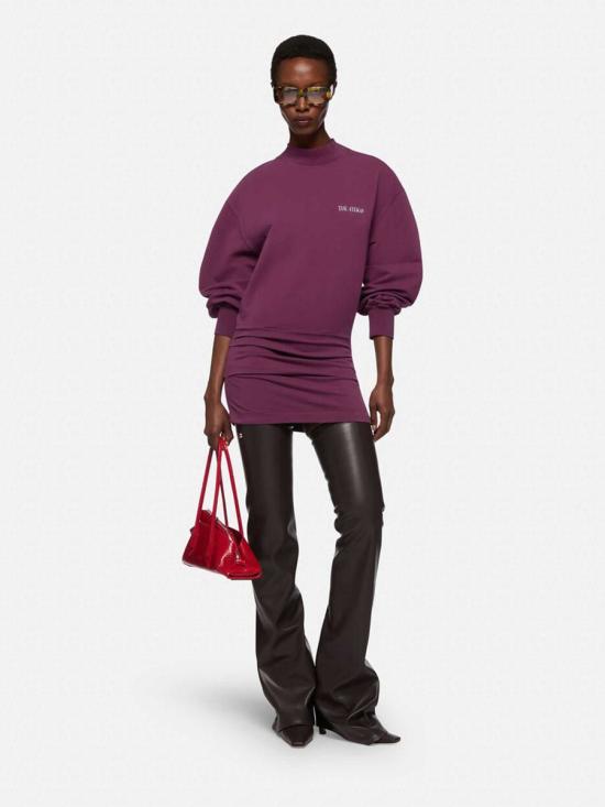 25FW 디 아티코 숏 원피스 251WCA00393JJF006AA 114BURGUNDY Purple - THE ATTICO