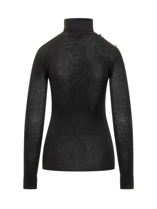 25FW 엘리자베타프랜치 터틀넥 MK43B57E2 110 Black - ELISABETTA FRANCHI