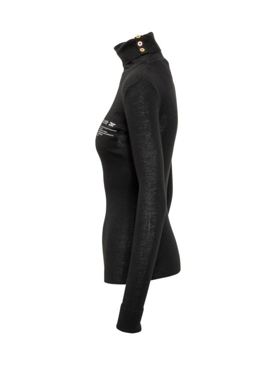 25FW 엘리자베타프랜치 터틀넥 MK43B57E2 110 Black - ELISABETTA FRANCHI