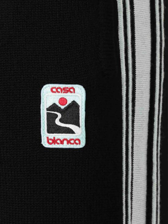 25FW 카사블랑카 숏팬츠 MPF25KW1012 01BLACK NAVY BLUE - CASABLANCA