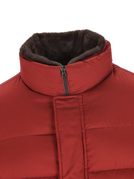 25FW 에르노 아렌델레 포 퍼 봄버 다운 자켓 아렌델레 포 퍼 봄버 다운  PI001019U12414Z6705 AI25 Red - HERNO