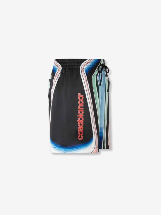 25FW 카사블랑카 숏팬츠 MPF25TR012 05GRAPHIC MOUNTAIN Multicolor - CASABLANCA