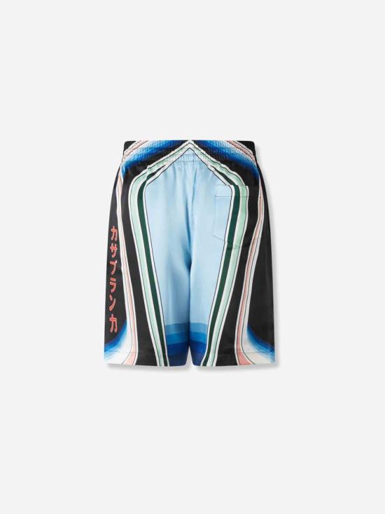 25FW 카사블랑카 숏팬츠 MPF25TR012 05GRAPHIC MOUNTAIN Multicolor - CASABLANCA