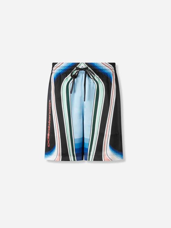 25FW 카사블랑카 숏팬츠 MPF25TR012 05GRAPHIC MOUNTAIN Multicolor