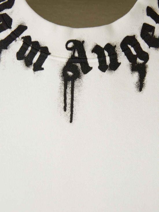 25FW 팜앤젤스 스웨터 PMBA08HF25FLE003 0310OFF WHITE BLACK - PALM ANGELS