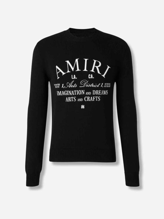 25FW 아미리 스웨터 AMKNCW1022 001BLACK Black