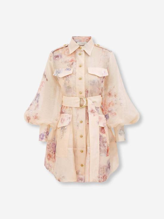 25FW 짐머만 미디 원피스 5153DF251 CRFCreamFloral FLORAL