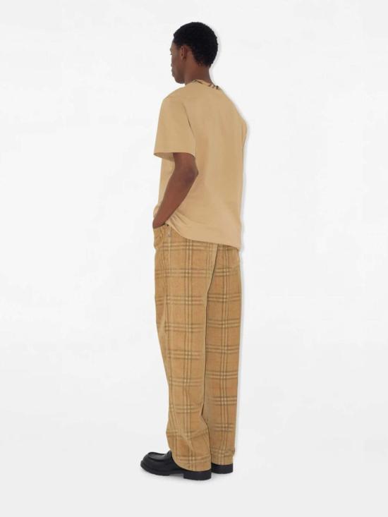 25FW 버버리 체크 코듀로이 팬츠 8113484 B9368SAND IP CHECK Brown - BURBERRY