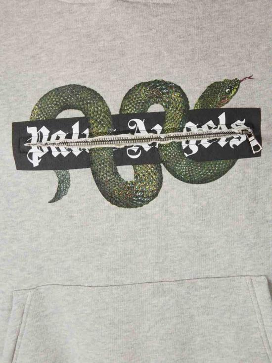 25FW 팜앤젤스 후드 티셔츠 PMBB17GF25FLE001 0855GREY MELANGE - PALM ANGELS