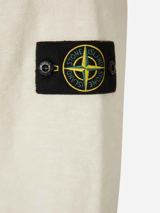 25FW 스톤 아일랜드 바니스 브러쉬드 헤비 코튼 저지 레귤러 핏 크루넥 스웨트셔츠 K2S156100053S0238 V0093IVORY WHITE - STONE ISLAND